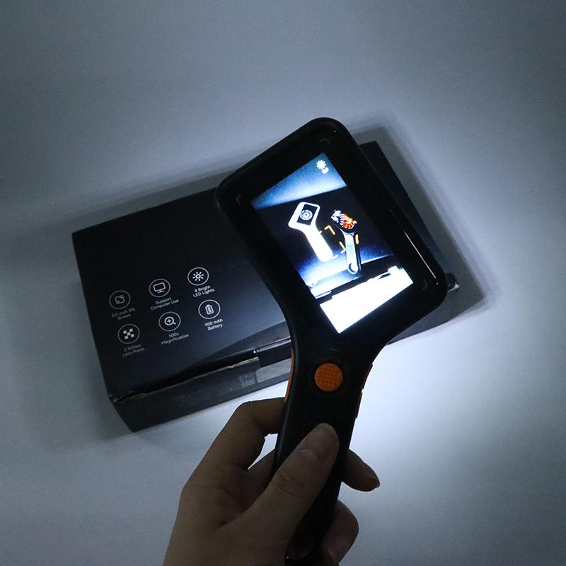 Digital Microscope Handheld 3.0 Inch Ips Color Screen Autofocus 2Mp Coin Video Microscopes 500X Magnification For Jewelry Watch