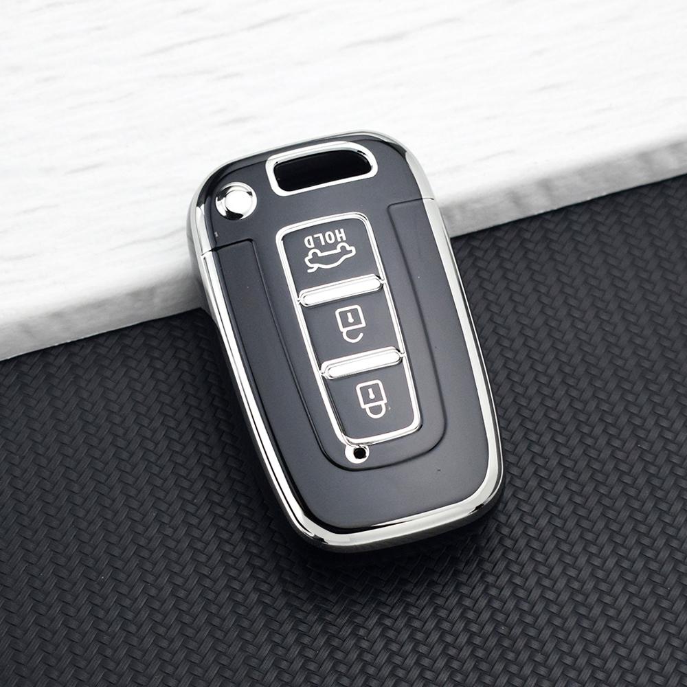 

3 Buttons Car Key Case Cover For Kia Hyundai EQUUS Optima K5 Forte Opirus Rohens Ix35 SOUL SORENTO MOHAVE Borrego Key Chains