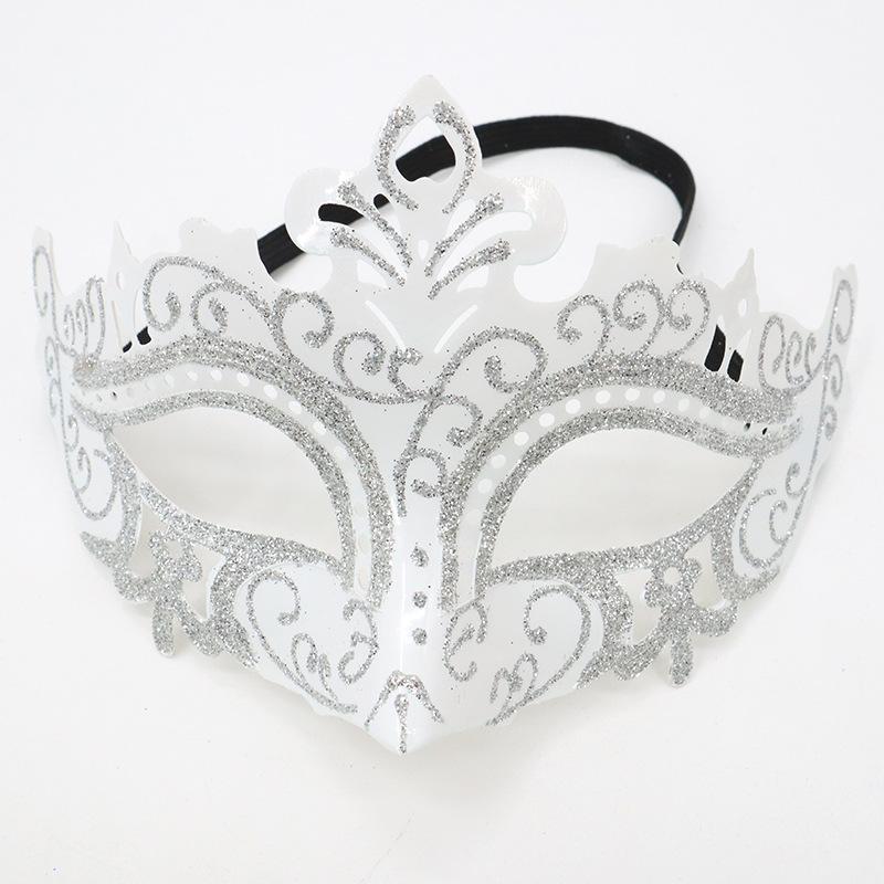 1PC Masquerade Mask Vintage Mask Black Antique Copper Half Face Mask Plastic Halloween Costume Party Mask Women Men