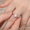 Sanjie Rose Gold Opal Ring: Exquisite Ladies' European & American Fashion Jewelry