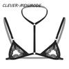 Sexy Mens Sheer Lace Lingerie Exotic Open Bras Gay Sissy Nightwear Halter Neck Adjustable Straps Wire-free Unlined Mini Bra Top