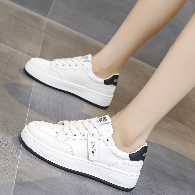 Little White Shoes Women Sneakers  New Breathable Genuine Leather Women's Shoes Casual Sports Board Shoes Sneaker  Adult