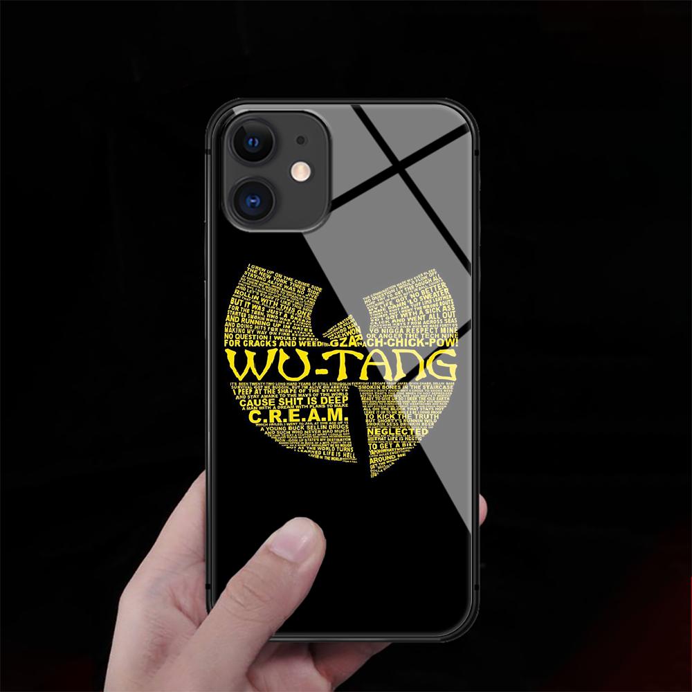 Buy Wu Tang Clan Hip Hop Tempered Glass Phone Case Cover For IPhone 6 7 8  11 12 13 X Xs Xr Pro Max Plus Samsung Galaxy Xiaomi Redmi Tpu Hot 3D