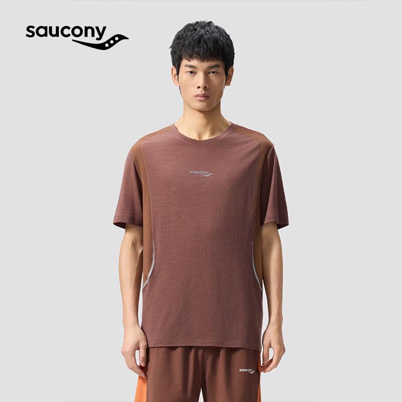 Saucony Men s Merino Wool Mesh Short Sleeve T-Shirt M 13530₽