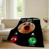 Divertido Marcus The Worm VRchat Rorert Blanket For Sofa Office Bed Plane Travel Sleep Read Relax Camping Soft And Warm