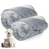 Cartoon Niedliches Pfotenmuster Hund Schlafdecke Super Weiche Plüsch Haustierdecke Warme Kuscheldecke für Hunde Katzen Welpen Decken für Couch Sofa Bett