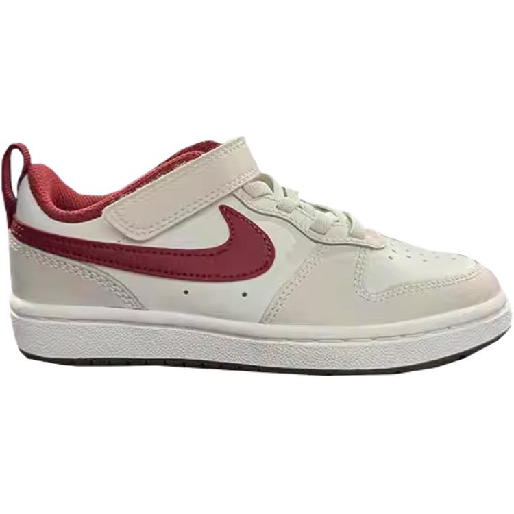 Nike Court Borough Versatile Comfortable Low-Top Kids Skate Shoes Kids sneaker Light-Red IQ9798-161
