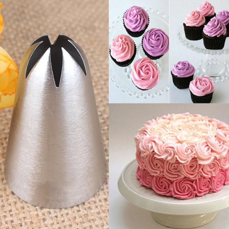 Buy Icing Nozzle Drop Rose Flower Icing Piping Tips Nozzle Cake