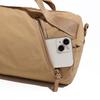 Solid Color Cylinder Travel Bag Portable Sports Fitness Bag Crossbody Bag