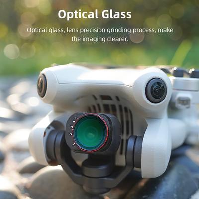 BRDRC VND Lens Filters for DJI Mini 4 Pro Drone VND4-32/64-512 Adjustable Optical Glass Variable ND Filters for Camera Accessory