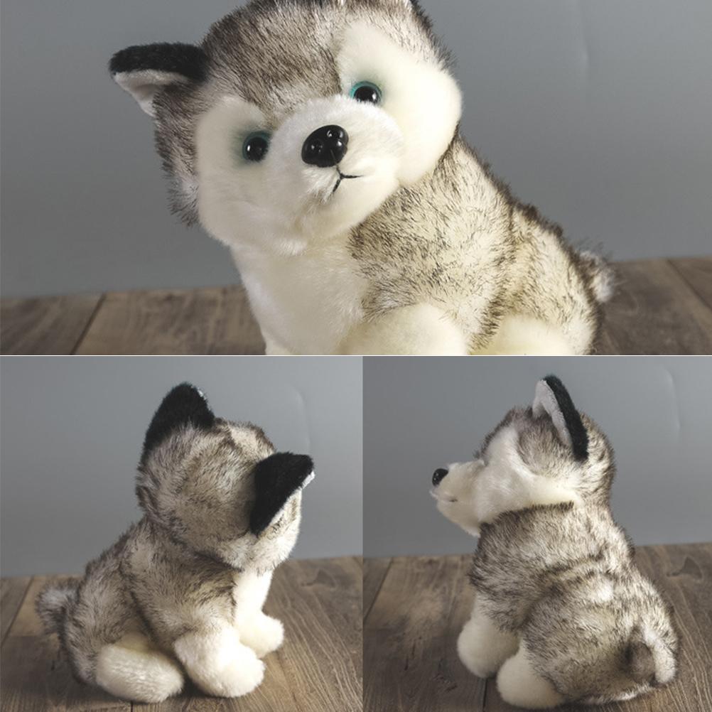 18CM Husky Plush Toys Simulation Pet Dog Stuffed Plush Toy Multipurpose Lovely Puppy Stuffed Doll