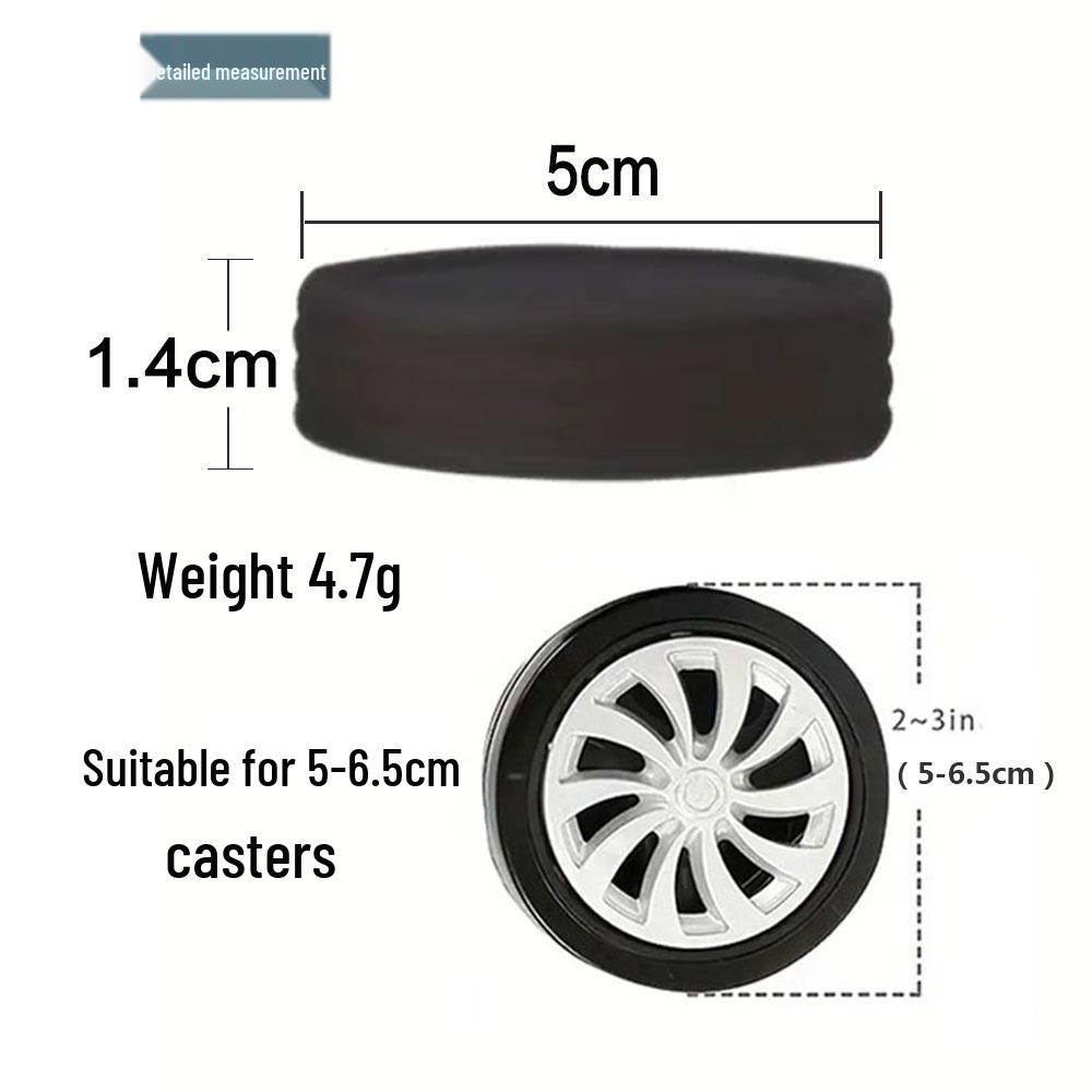 Silicone Protective Covers for Silent, Wear-Resistant Luggage Wheels