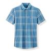 Plaid Shirt Men's Short Sleeve Casual Men's Clothing Summer New Fashion Loose Middle-Aged Men's Shirt