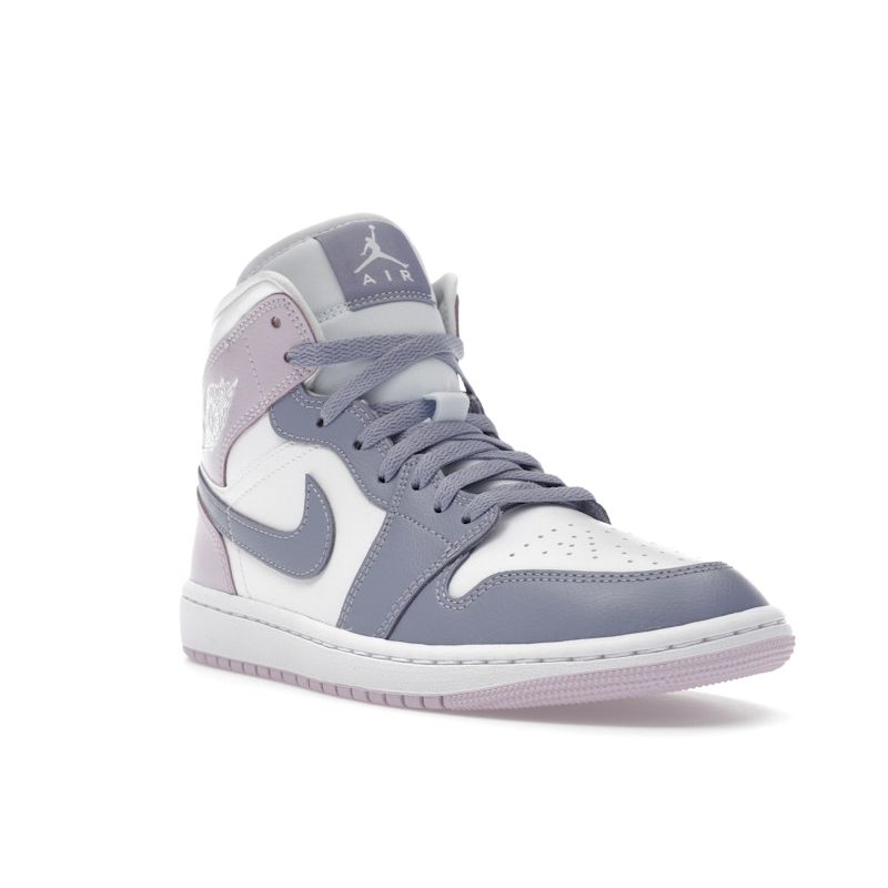 Air Jordan 1 Mid Indigo Haze Doll Women Sneakers Purple White BQ6472-510