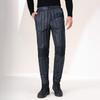 XueZhongFei Men's Autumn/Winter Loose Fleece Straight-Leg Pants X20131247F
