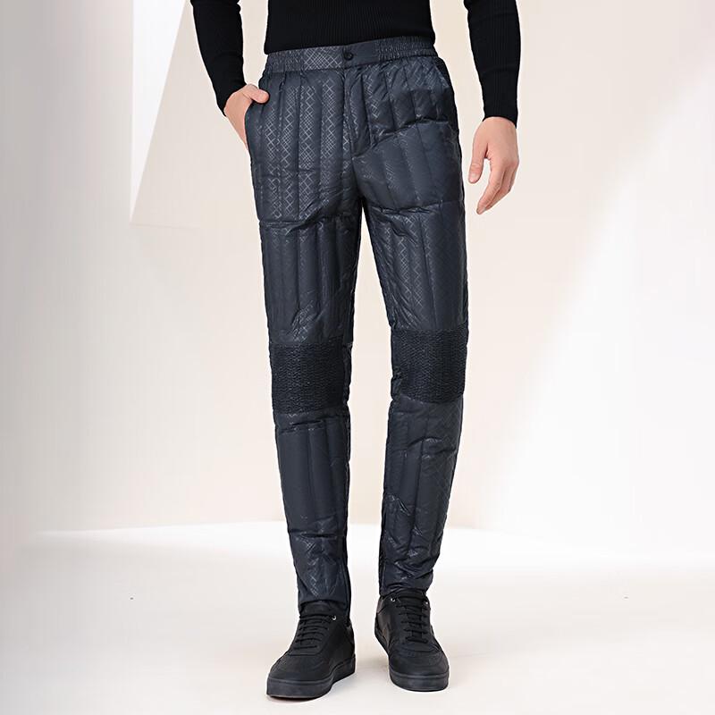 XueZhongFei Men's Autumn/Winter Loose Fleece Straight-Leg Pants X20131247F