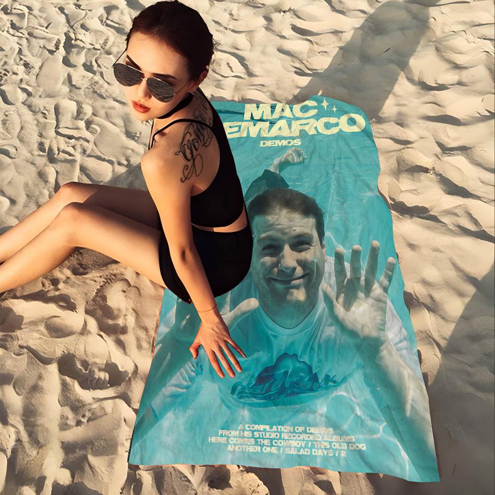 M-Mac Demarco Mikrofaserdecke Schnell trocknende Strandtücher Übergröße Druck Super saugfähige Poolhandtuchdecke