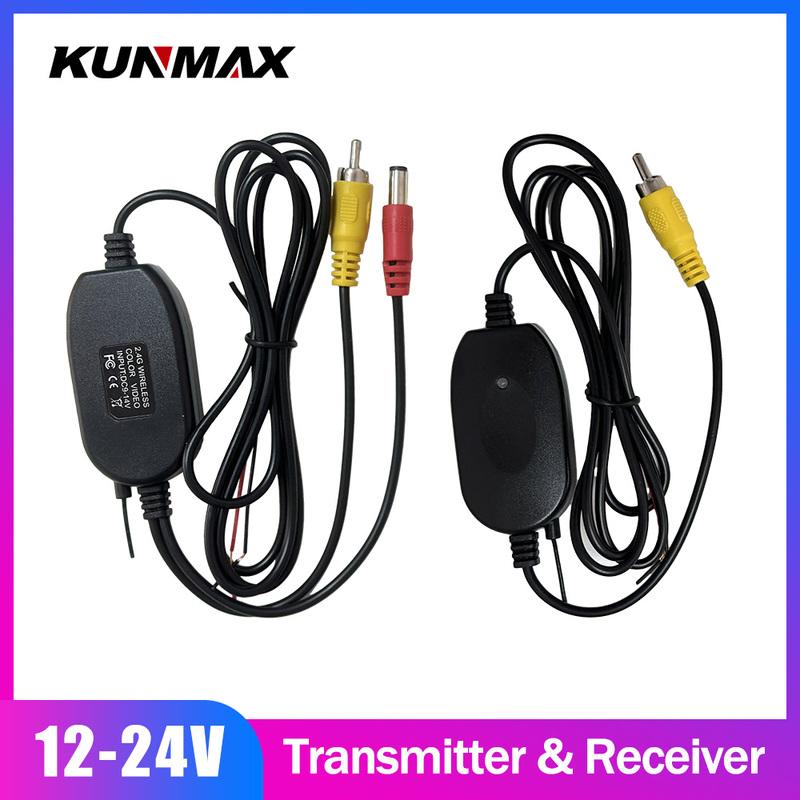12V Wireless Color Video Transmitter Receiver Kit For Car Monitor The Car Rear View Camera Reverse Backup