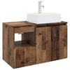 Bathroom Furniture Set 2 Pcs. Reclaimed Wood Engineered Wood