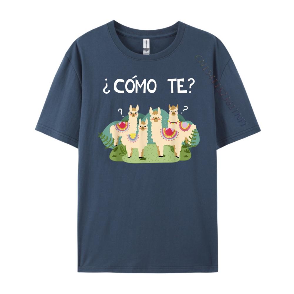

Funny Spanish Tee Como Te Llama Llama TShirt Cute Oversized T Shirt Luxury Designer Alphabet 4XL