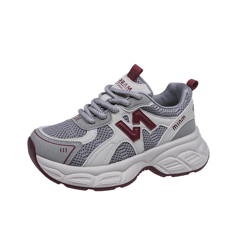 Retro Dad Shoes Women's Spring 2025 New High-end Thick-soled Versatile Feet Small and Light Casual Sports Shoes