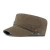 Men's Cotton Flat Top Hat Outdoor Sun Protection Cap