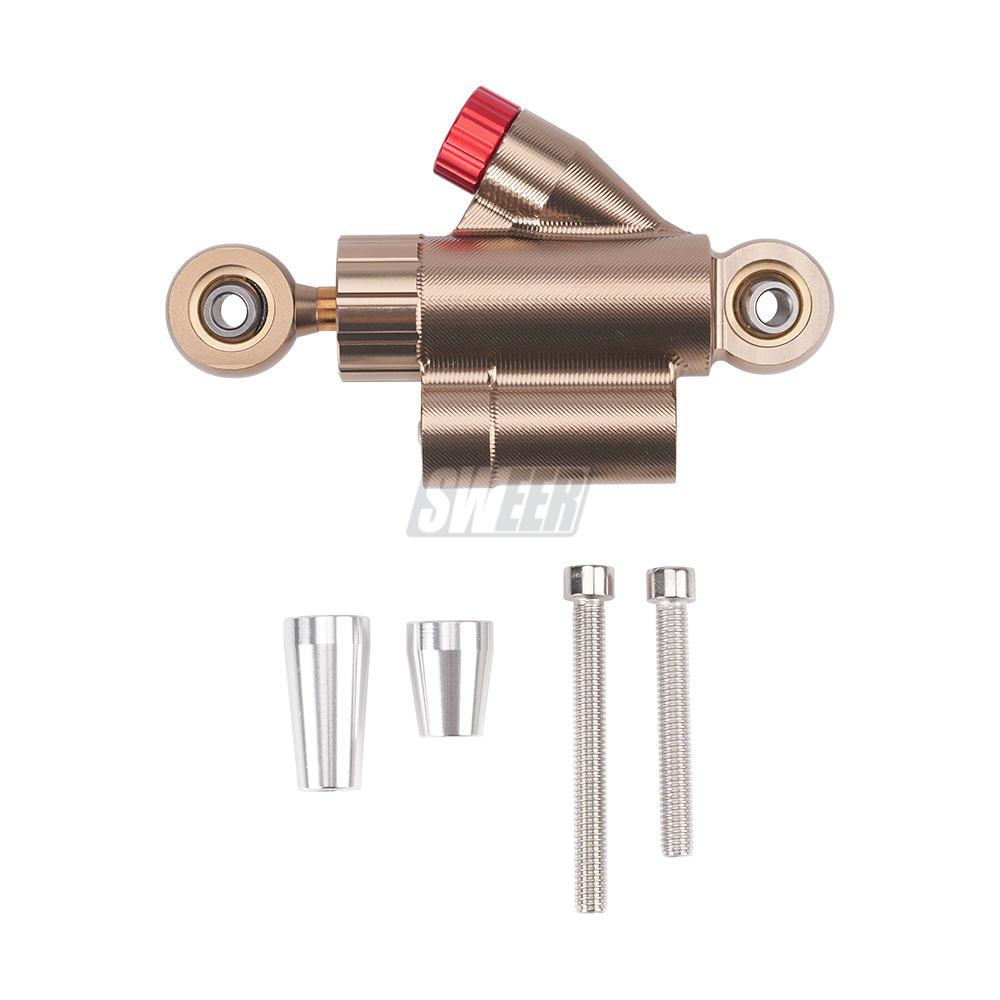 Motorcycle Universal CNC Short Adjustable Off-Road Motocross Steering Damper Stabilizer Safety Control for YAMAHA MT09 120mm