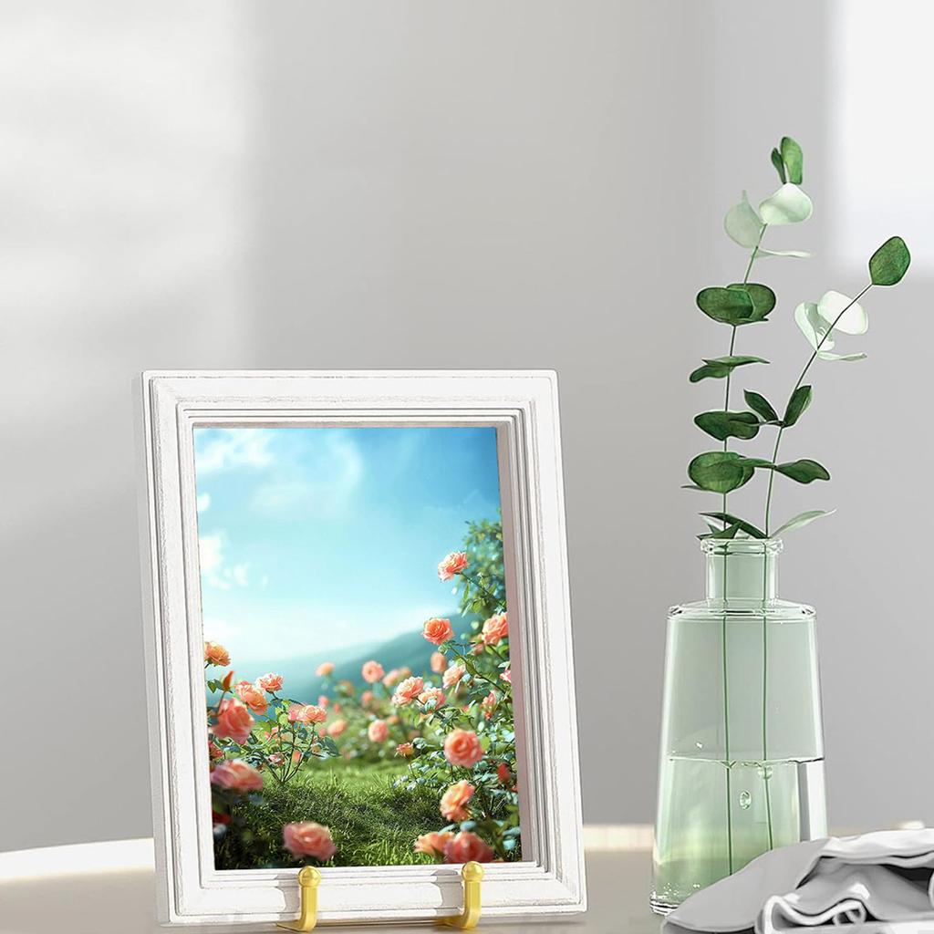 Pack of 2 Elegant Sturdy Iron Easel Display Stands for Photos And Decorative Plates In Bibranting Color Designs