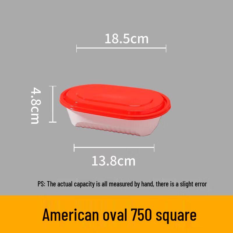 Jiahesheng Wegwerp Ovale Voedselcontainers