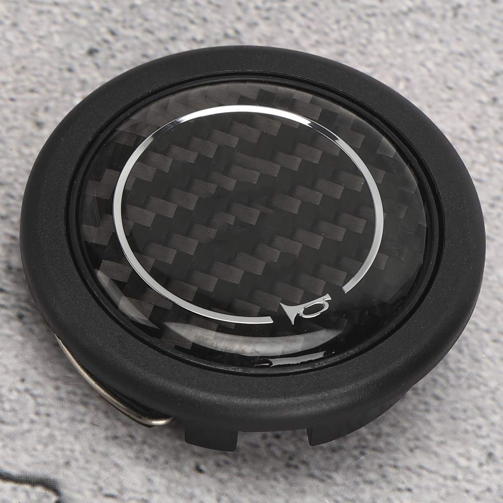 Horn Push Button Carbon Fiber Horn Push Button Kit for 6 Bolts Nardi Steering Wheel Car Modified Accessories