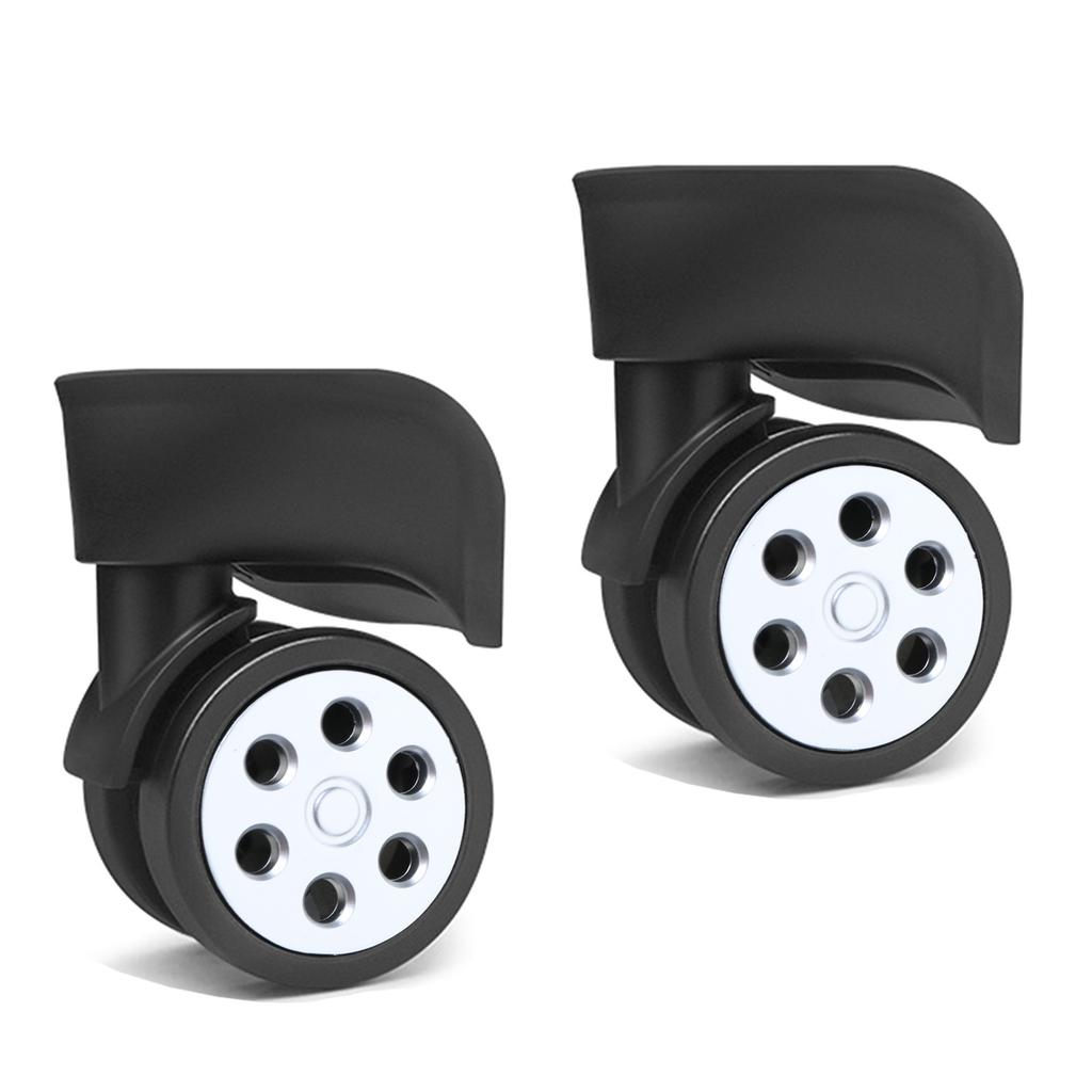 1Pair Luggage Wheels Suitcase Replacement Wheel Roller Hardware Repairing Kit 360 Degree Spinner Caster Heavy Duty Wheel