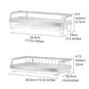 Dish Drying Rack 304 Stainless Steel Wall Mounted Kitchen Organizer Drain Holder Plate Storage Shelf Sink Drainer Cutlery Box