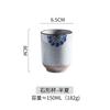 Japanese-Style Water Cup Clay Coffee Cup Coarse Pottery Tea Cup Ceramic Round Hand-Painted Cup Large-Capacity Cup