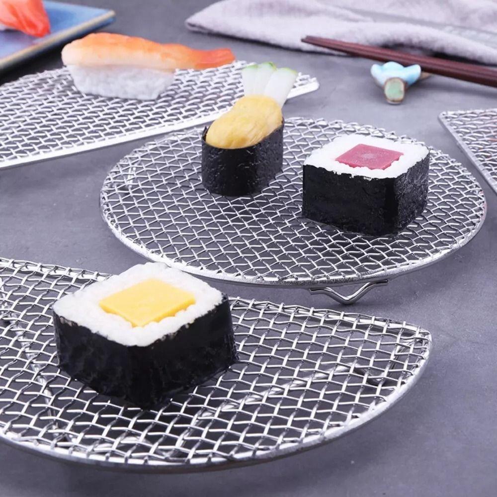 Semi -Circular/Round Drying Net Stainless Steel Barbecue Net New Tempura Frying Net