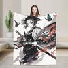 Demon Slayer Vintage Shinobu Kocho Blanket Flannel  Winter  Portable Lightweight Throw Blankets for Bedding Car Bedding Throws