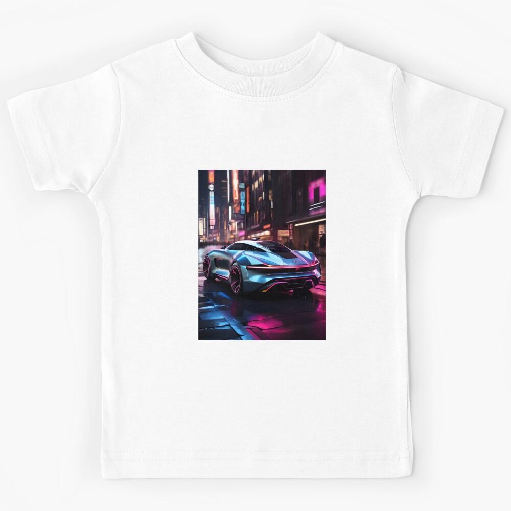 Neon Car Kids T-Shirt 170