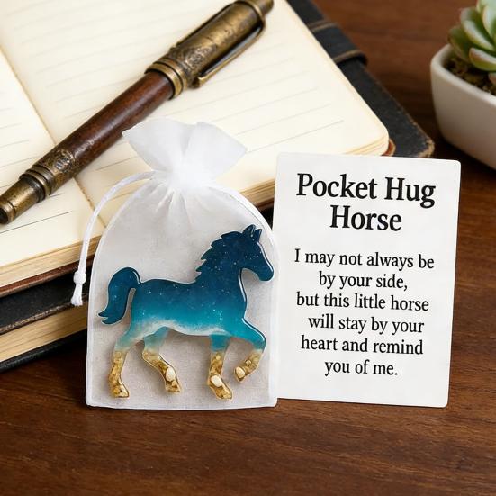 Angel Hug Pocket Decorative Positive Pocket Hug Token with Card Beautiful Holiday Decoration for Home Indoor Outdoor Use Bedroom