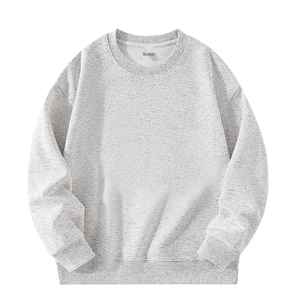 Felpa da uomo con scollo rotondo, stampa logo, manica lunga - Trendy, Personalizzabile, Sensazione di alta qualità