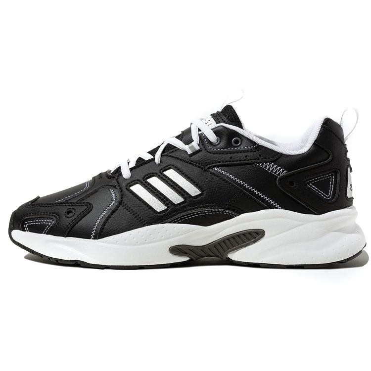 Adidas Neo JZ Runner Leather Suede Trendy Comfortable Slip Resistant Durable Lightweight Low Top Casual Shoes Unisex Casual Shoes Black White IG9431