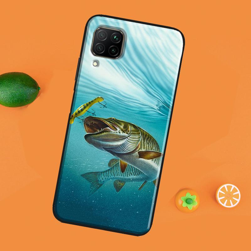 Fish Fishing Case For Honor 50 Pro 8X 9X Cover For Huawei P30 P40 P20 Lite Nova 5T P Smart 2019 2021