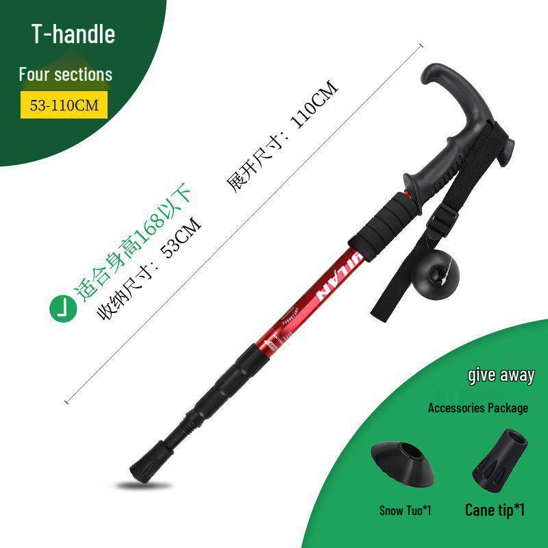 Telescopic Folding Multi-functional Hiking Poles for Men, Women, and Children - Self-defense and Mountain Climbing Walking Sticks by Chun Chu.
