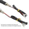 1 Pair 12V Motorcycle Turn Signal Lights LED Indicator Lamp for Sport Street Bike Off Road Chopper Black
