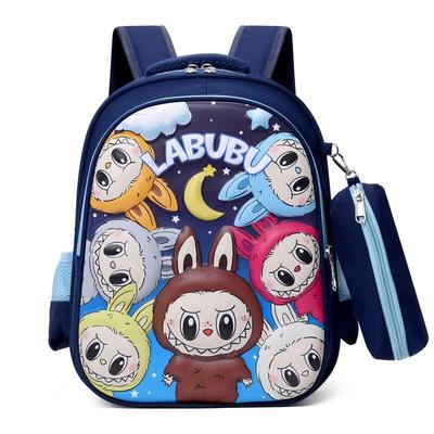 Labubu School Bag New Children's Primary School Students Kindergarten First-class Backpack Light and Cute Backpack Men CLE