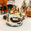 Christmas Glowing Snow House Music Box: Festive Resin Ornament & Night Light Gift