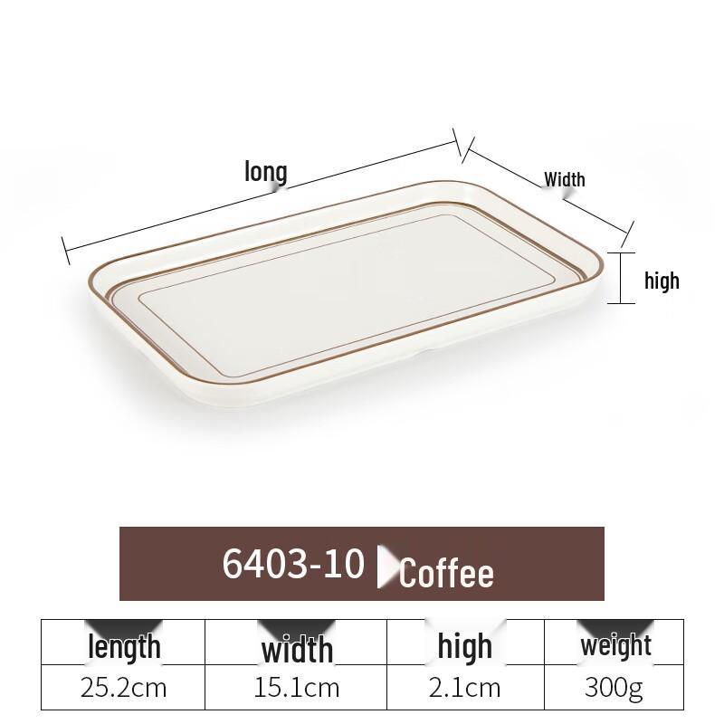 

Rectangular Melamine Dinner Plate