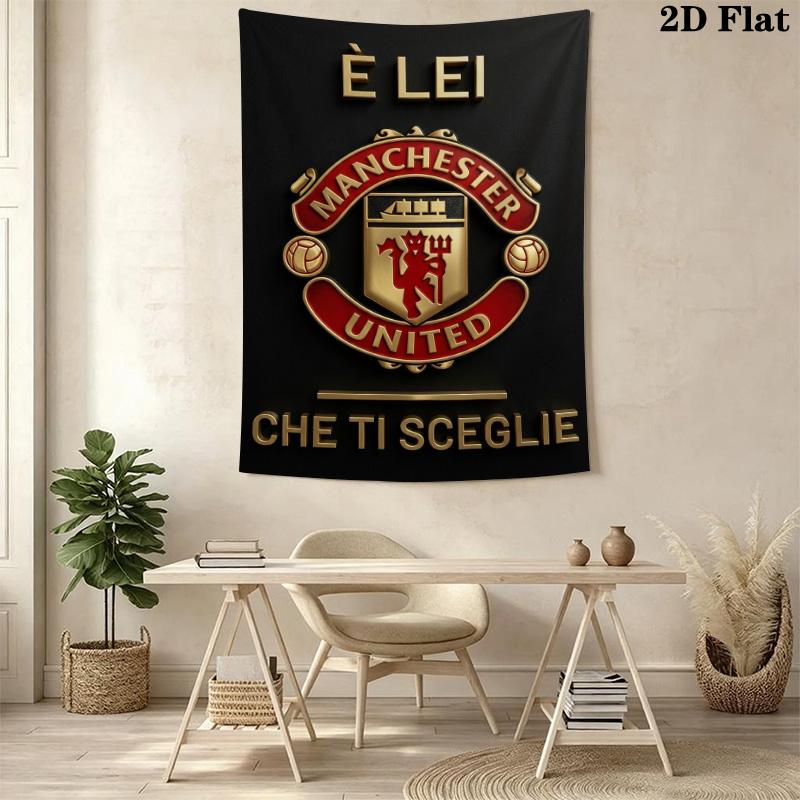 Manchester Football Club Crest Bedding 1 Duvet Cover 2 Pillowcase Without Core Soft And Comfortable Christmas Birthday Gift Bedding Set