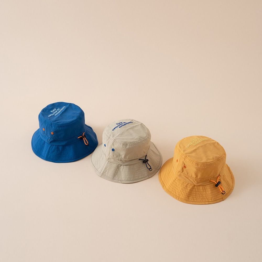 Mesh Breathable  Bucket Hat Korean Style Children's Fisherman Hat Breathable Summer Kid Sunhat  Boy