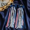 Faux Pearl Chain Bow 1 Pair Ribbon for Cowgirl Boots, Satin Boot Charm with Decorative Star Chain, Shoe Accessory Women