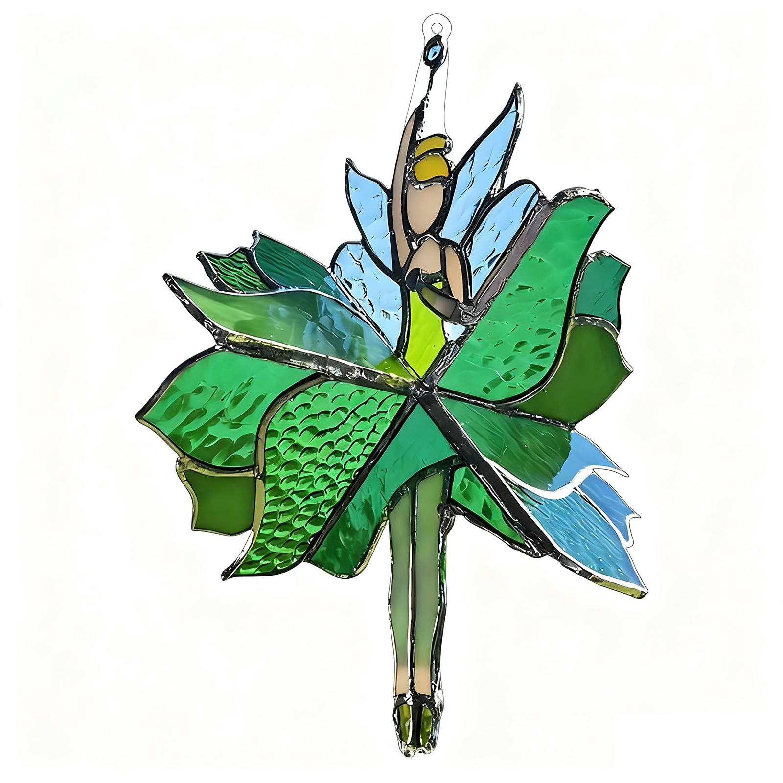 

Акриловый Ловец Цветная Подвеска для Окна Многофункциональное Украшение One Size зелёный