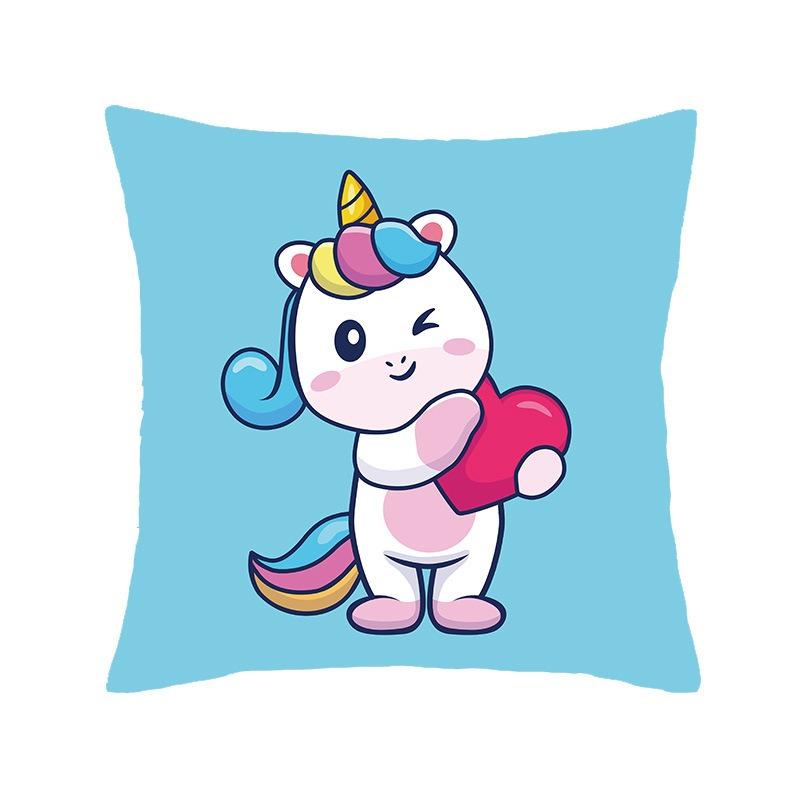 Juste de coussin de luxe avec imprimé animal de dessin animé, petit tigre mignon, taie d'oreiller, décoration d'intérieur, bureau, canapé, voiture